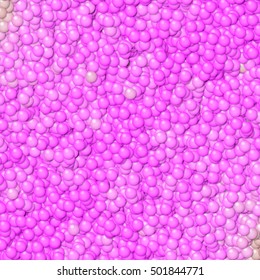 Bright Pink Bubble Bumpy Hundred Little Balls Image Texture Background