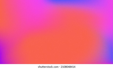 Bright Pink, Orange, Violet, Purple Gradient With Noise Effect.