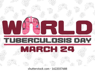 bright poster tuberculosis control flat illustration on white