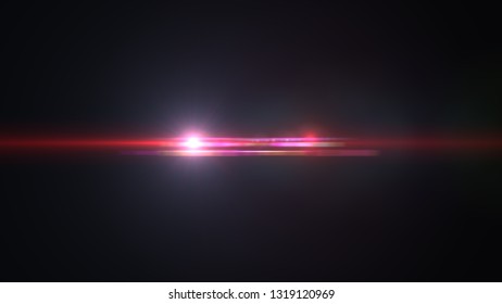 bright red lensflare