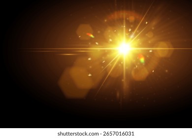 Bright sun ray effect background