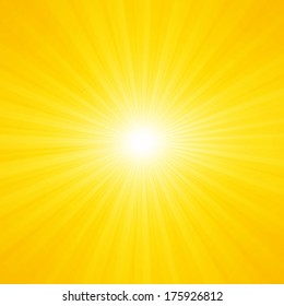 Bright Sunbeams Shiny Summer Background Vibrant Stock Illustration ...