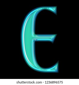 Bright Teal Glass Letter E 3d Stock Illustration 1236896575 | Shutterstock