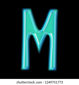 Bright Teal Glass Letter M 3d Stock Illustration 1249751773 | Shutterstock