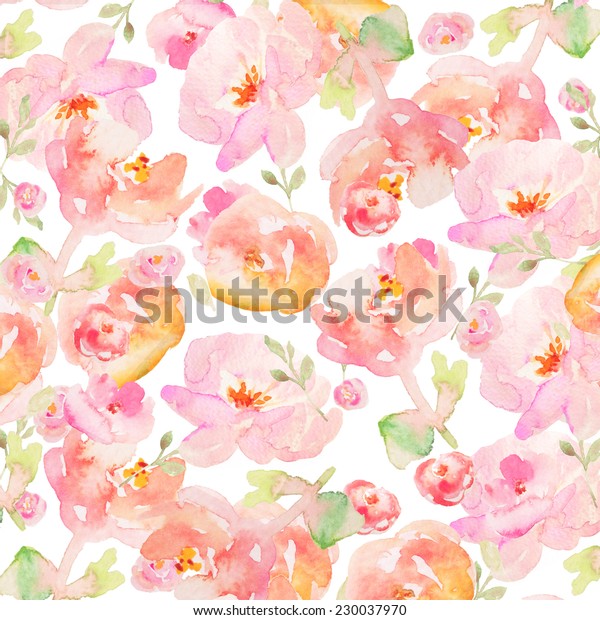 明るい熱帯の水色の花の背景に手描きの花 のイラスト素材