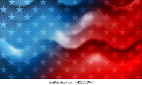 Bright wavy Independence Day background