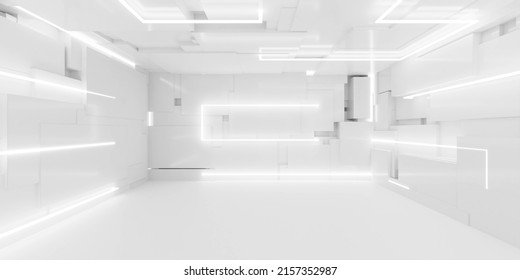 estudio blanco brillante interior