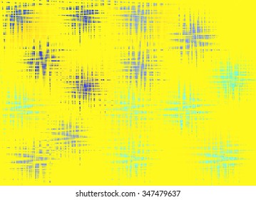 A bright yellow background with colored light.