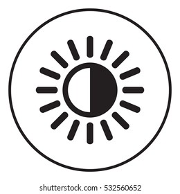 Brightness Icon Stock Vector (Royalty Free) 374169145