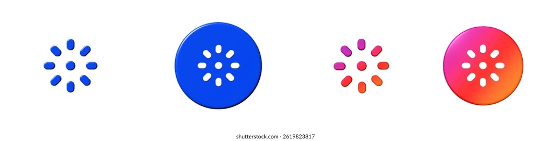 brightness interface essential 3D icon