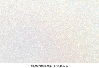 Brilliance iridescent pastel background. Subtle hologram glitter texture. Light sparkling empty wall surface.