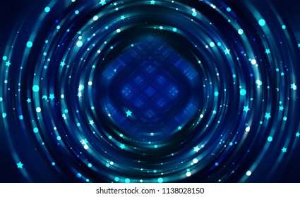 Brilliant Blue Light Circle Beautiful Illustration Stock Illustration ...