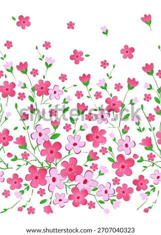 Bring the freshness of spring to your projects with this elegant floral design. Perfect for adding a delicate, cheerful touch to any creative endeavor.