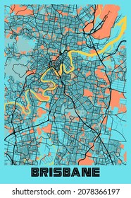 Brisbane - Australia Gloria City Map