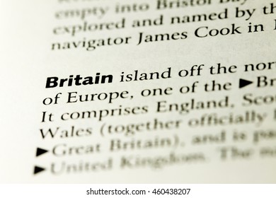 Britain on dictionary
