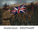 British army attack on enemies