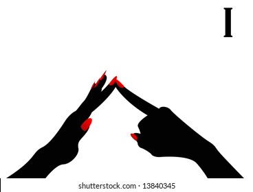 British Sign Language Letter I