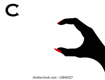 British Sign Language Letter C