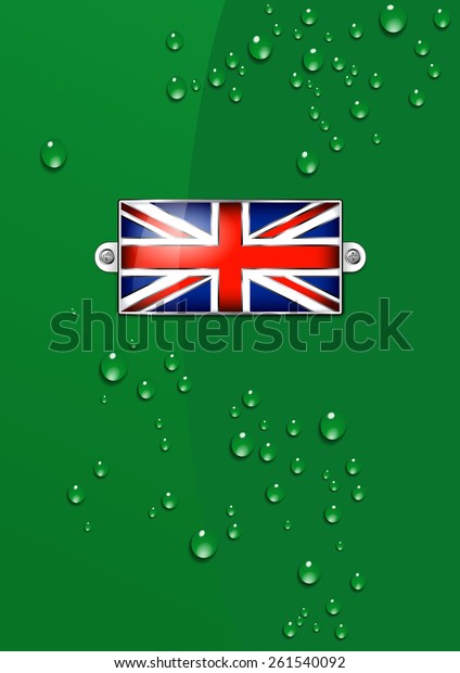 British Union Jack Enamel Flag - Background -
Raster Version