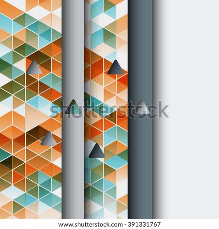 Brochure template with abstract background.