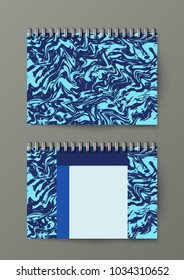 Brochure template with abstract background. Graphic illustration with geometric pattern. 