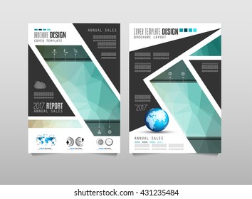 Brochure Template Flyer Design Depliant Cover Stock Vector Royalty