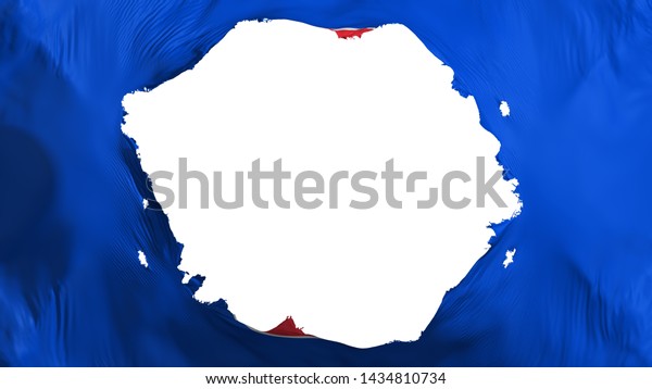 Broken Association of South East Asian Nations\
flag, white background, 3d\
rendering