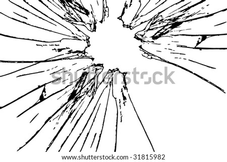 Broken Glass On White Background Stock Illustration 31815982 - Shutterstock