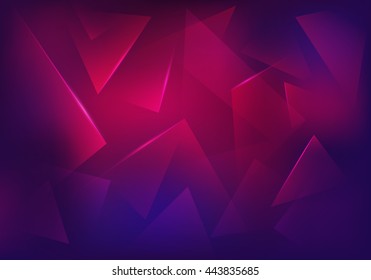 Broken Glass Purple Background. Explosion, Destruction Cracked Surface Illustration. Abstract 3d Bg for Night Party Posters, Banners or Advertisements.