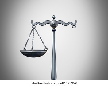 Broken Law Legal Problem And Justice System Trouble Concept As A Scale Of Justice Missing A Piece As A Metaphor For Laws Or Regulation And Political Legislation Partisanship As A 3D Illustration.