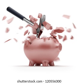 1000 Break Piggy Bank Stock Images Photos Vectors - 