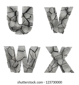 Broken Stone Font