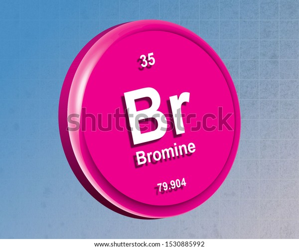 Bromine Nitrogen Element Periodic Table Stock Illustration 1530885992