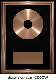 Bronze-Schallplatte