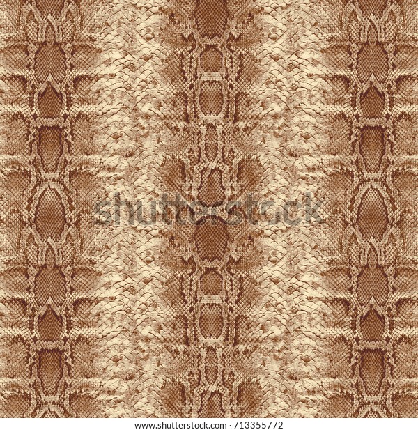 Brown Background Snake Pattern Styleseamless Pattern Stock Illustration ...