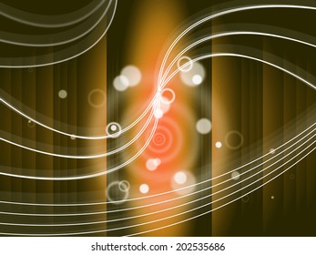 Brown Circles Background Showing Bubbles And Swirls 