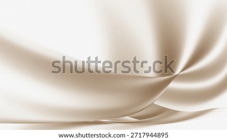 Brown color wave pattern on white background.