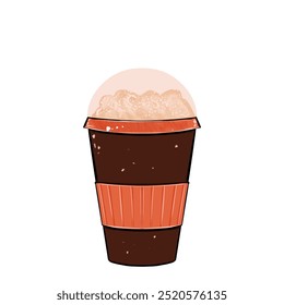 A brown cup with pumpkin latte - Powered by Shutterstock