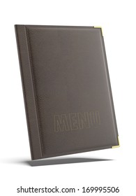 Brown Leather Menu Folder