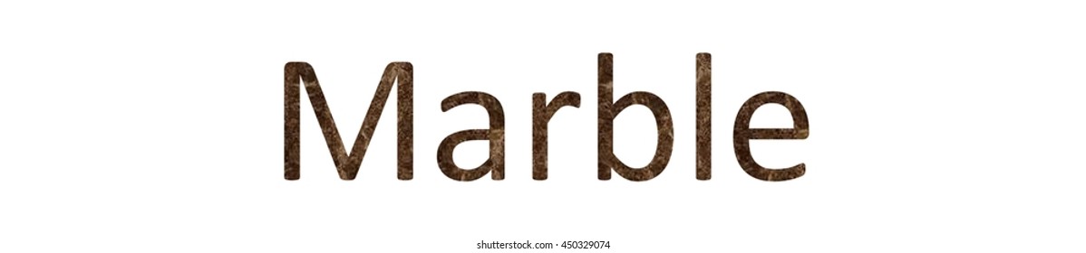 Brown Marble Word Clip Art Stock Illustration 450329074 | Shutterstock