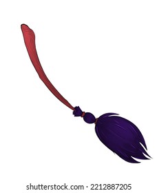 Brown And Purple Witch's Broom, Color Illustration