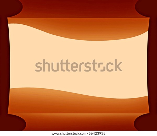 Brown Scroll Text Box Stock Illustration 56423938 | Shutterstock