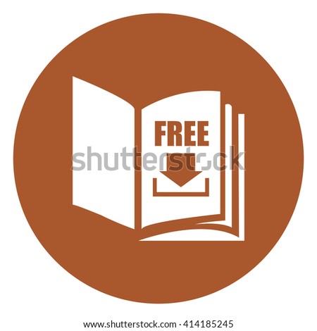 brown simple circle open book free stock illustration 414185245