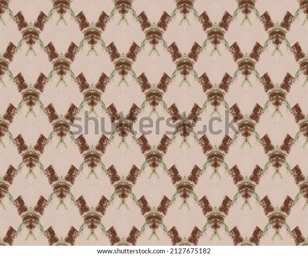 Brown Simple Paint. Elegant Paint. Geo Sketch\
Texture. Rough Template. Seamless Print Drawing. Hand Graphic\
Paper. Hand Background. Colorful Geo Pattern. Wavy Rhombus. Colored\
Seamless Design