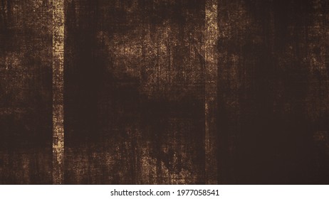 Brown Texture Of Scratches, Chips, Scuffs, Dirt On Old Aged Surface . Old Film Effect Overlays For Space Or Text.