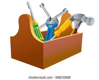 Brown Tool Box Stock Illustration 308232008 | Shutterstock