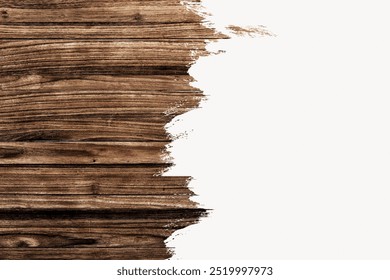 Brown wood border background, off white design. Wood texture background and backdrop. White painted wooden floorboard background. Vintage white floor planks background.