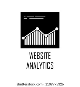 browsersite analytics icon. Element of Web Development for mobile concept and web apps. Detailed browsersite analytics icon can be used for web and mobile. Premium icon on white background