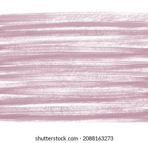 Brush Drawn Striped Mauve, Pale Purple Watercolor Texture, Border. Textured Dynamic Watercolour Long Strokes, Smears, Dry Paint Stripes Artistic Painted Background. Hand Drawn Template For Text.