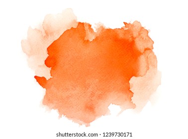 brush orange watercolor.space image